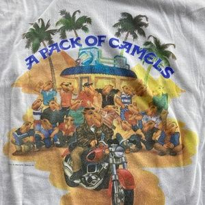 Vintage 1990 XL T-Shirt Joe Camel A Pack of Camels